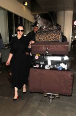 DITA VON TEESE at Los Angeles International Airport 03/06/2017