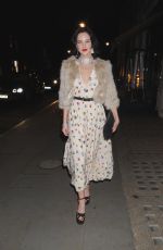 ELIZA CUMMINGA Arrives at the Christopher Kane and Beauty and the Beast Event in London 03/16/2017