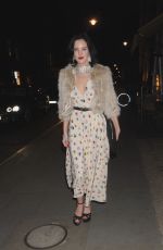 ELIZA CUMMINGA Arrives at the Christopher Kane and Beauty and the Beast Event in London 03/16/2017