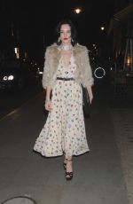 ELIZA CUMMINGA Arrives at the Christopher Kane and Beauty and the Beast Event in London 03/16/2017