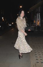 ELIZA CUMMINGA Arrives at the Christopher Kane and Beauty and the Beast Event in London 03/16/2017