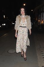 ELIZA CUMMINGA Arrives at the Christopher Kane and Beauty and the Beast Event in London 03/16/2017
