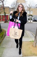 ELIZABETH HURLEY Out Shopping in West London 03/02/2017