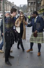 ELIZABETH OLSEN Arrives at Her Hotel in Edinburgh 03/28/2017