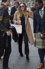 ELIZABETH OLSEN Arrives at Her Hotel in Edinburgh 03/28/2017