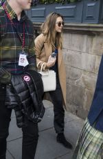 ELIZABETH OLSEN Arrives at Her Hotel in Edinburgh 03/28/2017