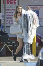 ELIZABETH OLSEN Leaves Dry Cleaners in Beverly Hills 03/13/2017