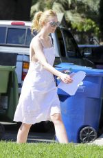 ELLE FANNING Out and About in Los Angeles 03/15/2017