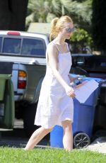 ELLE FANNING Out and About in Los Angeles 03/15/2017