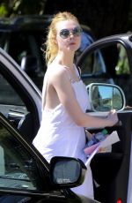 ELLE FANNING Out and About in Los Angeles 03/15/2017