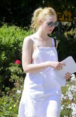 ELLE FANNING Out and About in Los Angeles 03/15/2017
