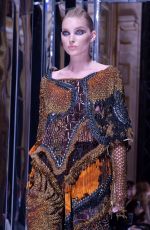 ELSA HOSK at Balmain Fashion Show in Paris 03/02/2017