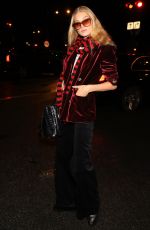 ELSA HOSK Leaves H&M Dtudio Fashion Show in Paris 03/01/2017