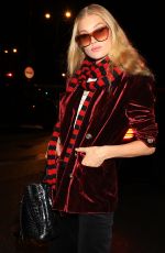 ELSA HOSK Leaves H&M Dtudio Fashion Show in Paris 03/01/2017