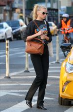 ELSA HOSK Out in New York 03/09/2017