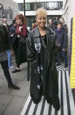 EMELI SANDE Leaves BBC Radio 1 in London 03/04/2017