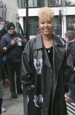 EMELI SANDE Leaves BBC Radio 1 in London 03/04/2017