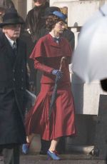 EMILY BLUNT on the Set of 