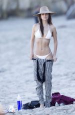 EMILY RATAJKOWSKI in Bikini on the Beach in Malibu 03/09/2017