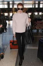 EMMA ROBERTS Arrives at CDG Airport in Paris 03/01/2017