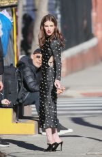 EMMA ROBERTS Arrives at Late Show with Stephen Colbert in New York 03/29/2017