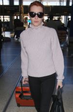 EMMA ROBERTS at Los Angeles International Airport 02/28/2017
