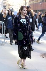 EMMA ROBERTS Leaves AOL Studios in New York 03/23/2017