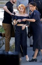 EMMA ROBERTS on the Set of a Photoshoot in Los Angeles 03/08/2017