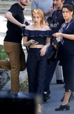 EMMA ROBERTS on the Set of a Photoshoot in Los Angeles 03/08/2017