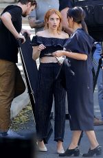 EMMA ROBERTS on the Set of a Photoshoot in Los Angeles 03/08/2017