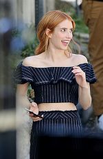 EMMA ROBERTS on the Set of a Photoshoot in Los Angeles 03/08/2017