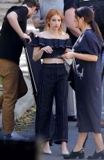 EMMA ROBERTS on the Set of a Photoshoot in Los Angeles 03/08/2017