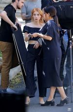 EMMA ROBERTS on the Set of a Photoshoot in Los Angeles 03/08/2017