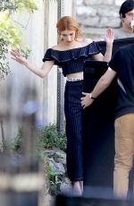 EMMA ROBERTS on the Set of a Photoshoot in Los Angeles 03/08/2017