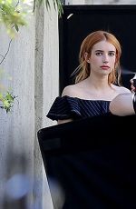 EMMA ROBERTS on the Set of a Photoshoot in Los Angeles 03/08/2017