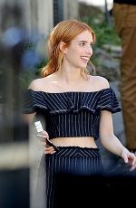 EMMA ROBERTS on the Set of a Photoshoot in Los Angeles 03/08/2017