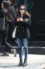 EMMA ROBERTS Out and About in New York 03/30/2017