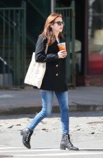 EMMA ROBERTS Out and About in New York 03/30/2017