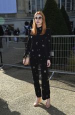 EMMA ROBERTS Out at Paris Fashion Week 03/02/2017