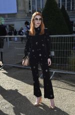 EMMA ROBERTS Out at Paris Fashion Week 03/02/2017
