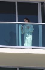 EVA LONGORIA at Hotel Balcony in Miami Beach 03/10/2017