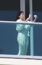 EVA LONGORIA at Hotel Balcony in Miami Beach 03/10/2017