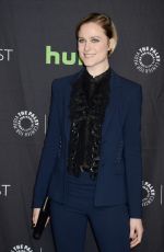 EVAN RACHEL WOOD at Westworld Screening at Paleyfest in Los Angeles 03/25/2017