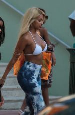 FANNY NEGUESHA in Bikini Top Out in Miami 03/28/2017