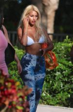 FANNY NEGUESHA in Bikini Top Out in Miami 03/28/2017
