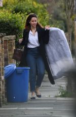 FELICITY JONES Out in London 03/21/2017