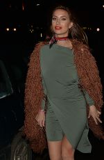 FERNE MCCANN Leaves The Roka Restaurant in London 03/01/2017