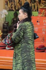 FKA TWIGS Out Shopping in Soho 03/18/2017