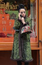 FKA TWIGS Out Shopping in Soho 03/18/2017