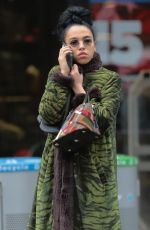 FKA TWIGS Out Shopping in Soho 03/18/2017